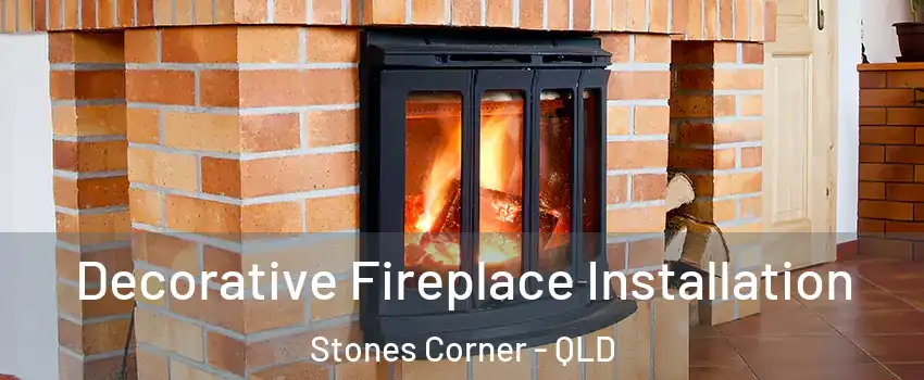 Decorative Fireplace Installation Stones Corner - QLD
