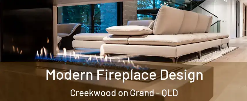 Modern Fireplace Design Creekwood on Grand - QLD