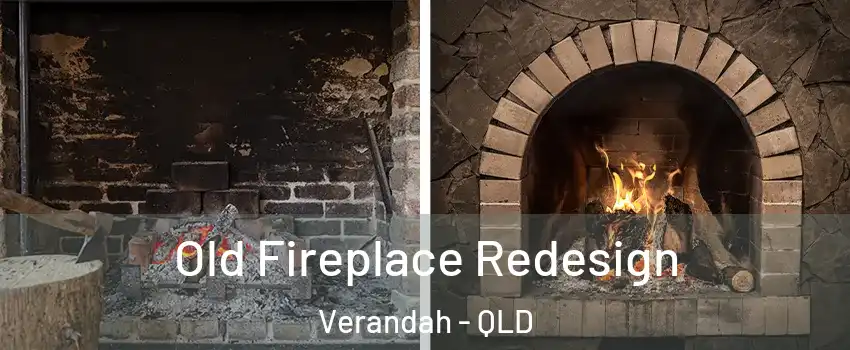 Old Fireplace Redesign Verandah - QLD